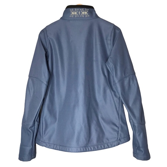 Kerrits Lined Equestrian Riding Jacket Full Zip Blue Pockets Women's Large - Picture 7 of 11